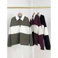 F3 macio Modal ~ exterior único puro Yuan 26 primavera novo estilo feminino moletom redutor de idade lapela feminino man