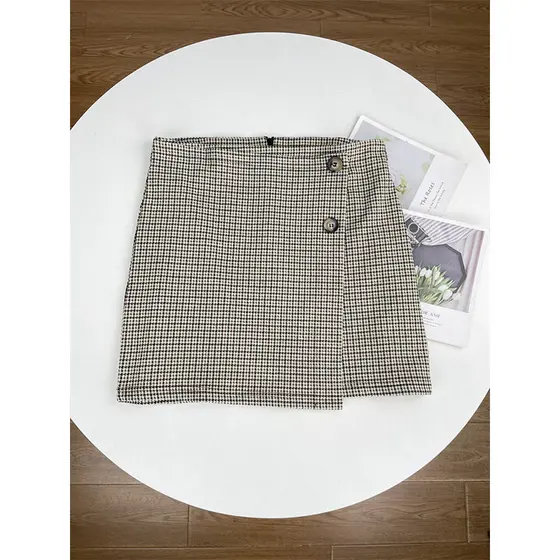 Oferta especial J4!Francês elegante ~ clássico All-Match meia saia A linha saia estilo xadrez 2025 balanço novo estilo H