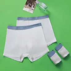 Cueca Boxer descartável de fibra de bambu masculina, cueca Boxer descartável estéril para dia, viagem de negócios, Short