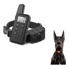 Rechargeable Remote Control Dog Trainer Collar, Black