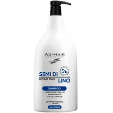 Shampoo AG Hair Semi di Lino 2,5L – Nutrição e Brilho para Cabelos Secos e Opacos