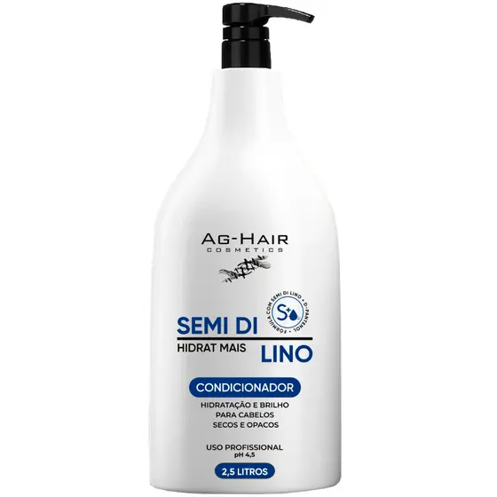 Condicionador AG Hair Semi di Lino 2,5L – Hidratação Profunda e Brilho