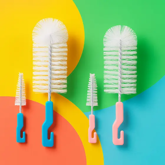 Kit Bebê Escova Mamadeira, Bicos e Garrafas Infantil Premium