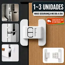 1-3 PCS Trava de Segurança Infantil Multiuso Adesiva Fechadura para Portas Armário Geladeira Gaveta