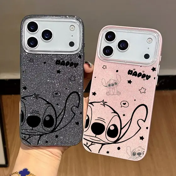 Capinha Glitter Para iPhone 17 16 15 13 11 14 12 11 Pro Max Plus XR Linha De Ar Ponto Luxo Capa Macia CHOUDE5