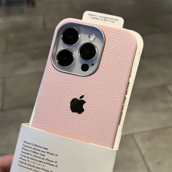 Capa De Textura De Couro Para iPhone 17 Pro Max 17Air 16 15 iPhone13 11 14 12 11 Xs XR Luxo CHOUDE5