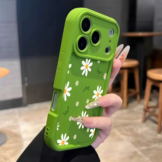 Margarida Capa Capinha Para iPhone 17 Air Pro Max Silicone Anti-Impacto Acabamento Fosco