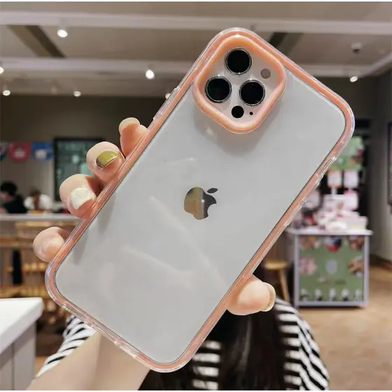 Mostra a Cor Original Capa Capinha Para iPhone 17 Air 16 15 14 Plus 13 12 11 Pro Max Normal Anti-Impressão Digital
