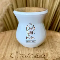 Cuia de Chimarrão Personalizado a Laser com Nome Frase Logo