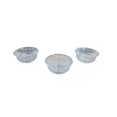Conjunto Trio  Vidro Design Elegante Durabilidade Alta Precisao tigelas sobremesafesta serve delicia