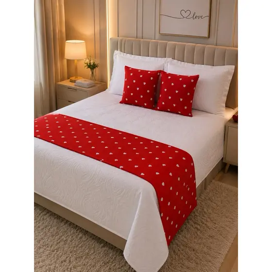Kit Peseira 3 Peças Casal Queen Tecido Piquet Algodão Luxo Premium Hotel Promoção Envio Imediato
