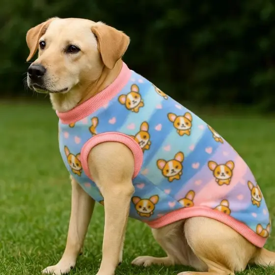 Roupa Pet Inverno Macia Ultra Soft Estampada Confortável para Cães Envio Rápido