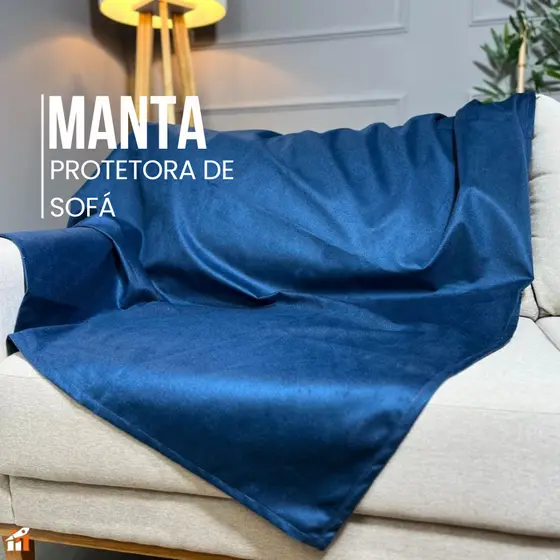 Manta Sued Aveludada Sofá Grande: Conforto e Sofisticação em Cada Toque (2/4 e 6 lugares)