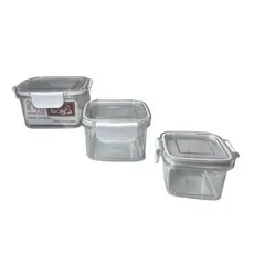 Conjunto Potes Hermeticos Vidro Tampa Bambú Organizador Armazenamento Alimentos