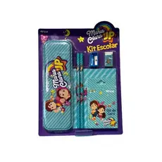 Kit Escolar Completo Infantil Estojo Lancheira Material Diversos Colorido
