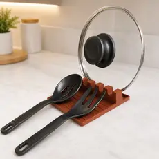 Descanso de Colher e Tampa de Panela Suporte para Talheres Utensílios Organizador Cozinha