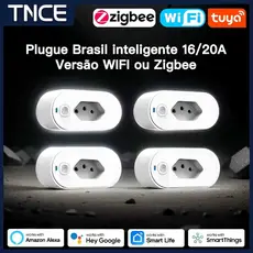 Tomada Inteligente Smart Alexa/Google Home/Tuya. Controle de Eletrodomésticos pelo wifi (Casa inteligente)