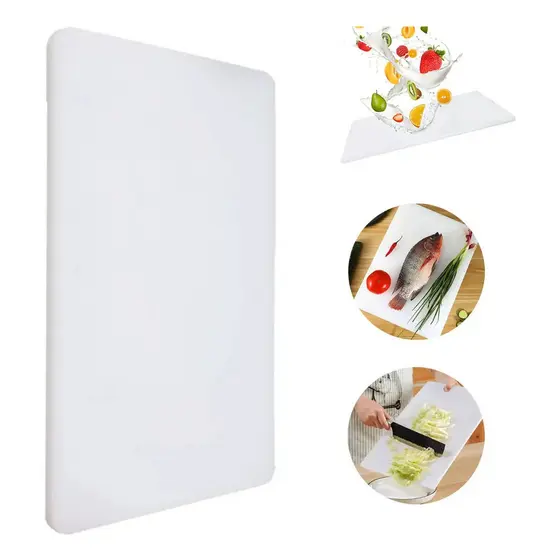 Tábua De Corte Pead Carnes Cozinha 50x35cm X 1cm Resistente