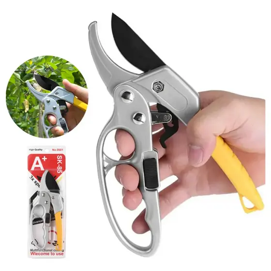 Tesoura para Poda e Alicate de Jardim Profissional - Ideal para Galhos e Plantas