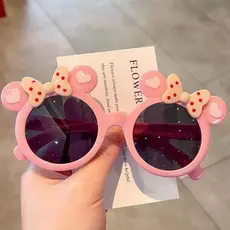 Crianças óculos de sol meninas polarizadas dos desenhos animados Mickey bebê óculos de sol Anti-ultravioleta bonito meni