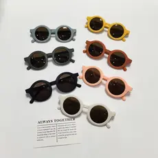 Crianças óculos de sol óculos de sol na moda Retro bebê óculos de sol versão coreana meninos meninas óculos de sol pront