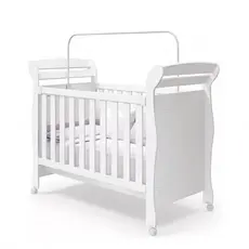 Suporte Mosquiteiro Berço Americano Haste Universal Branco 135cm Fácil Instalação