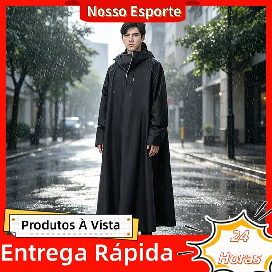Capa De Chuva Impermeável E Respirável De Manga Comprida Para Atividades Em Dias Chuvosos