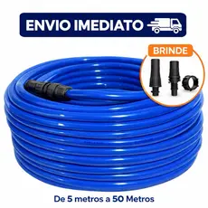 Mangueira de Jardim Lisa Reforçada Completa 10/15/20/30/50M Com Esguicho