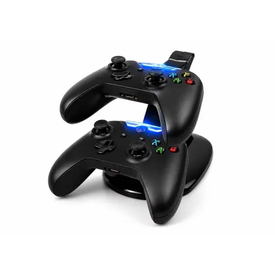 Base Carregador Duplo Suporte Para Controle Xbox One X-Box Para 2 Controles