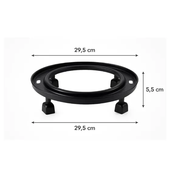 Suporte Para Botijão Bujão Butijão De Gás Vasos Galão Base Apoio Com Rodinha Resistente Carrinho Para Plantas Versátil