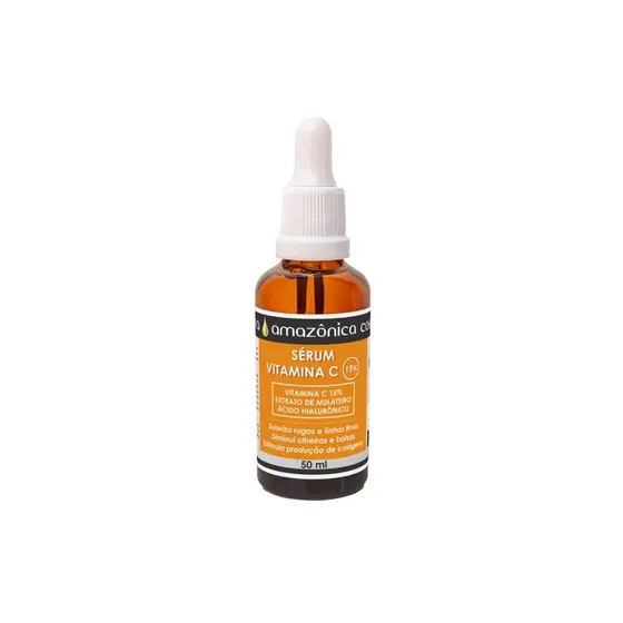 Sérum Vitamina C 15% com Extrato de Mulateiro e Ácido Hialurônico