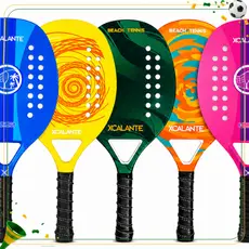 Raquete Beach Tennis XCalante Fibra de Carbono Alta Performance Conforto Controle e Durabilidade