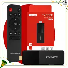 TV My Stick 4K Tomate Android 16GB HDMI WiFi Ultra HD Smart Streaming Compacto Portátil