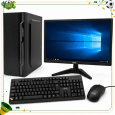 Computador Completo Intel Core i5 8GB SSD 256GB Monitor 20" WiFi Teclado e Mouse Home Office