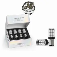 Luz de Ré Automotiva 2 Unidades 1156 Pino Alinhado 150 Leds 44w 12v Com Canbus Alta Potência