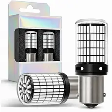 【Envio de São Paulo】Par Lâmpada 150 Leds 1156 Luz de Ré Canbus 44w Cor Branca Super Forte Compatível Todos Veículos