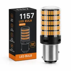 Par Lâmpada 150 Leds 1157 Luz de Ré Canbus 44w Super Branca Forte Original Compatível Todos Veículos