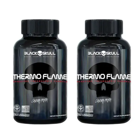 TERMOGÊNICO THERMO FLAME 60 CAPS - BLACK SKULL