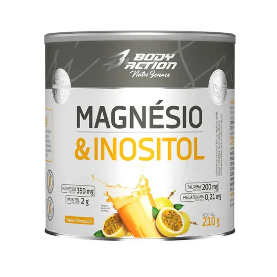 MAGNÉSIO E INOSITOL COM MELATONINA ORIGINAL 210G - BODYACTION