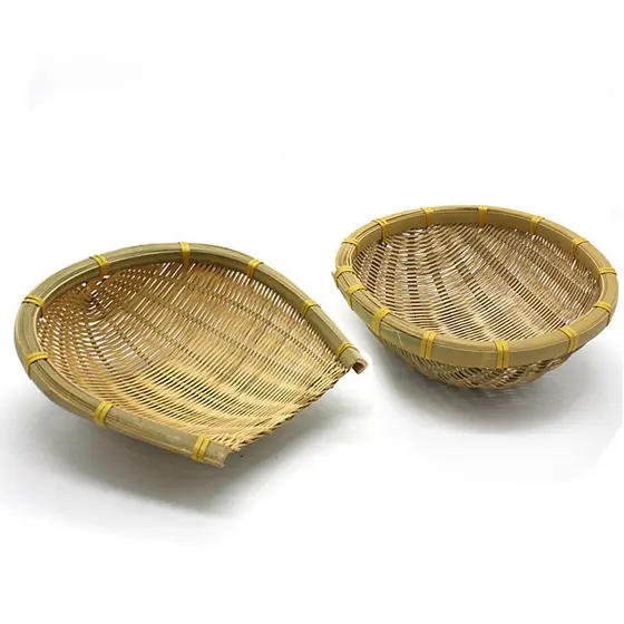 Pá de lixo de bambu de tecido fino Produtos de bambu Cesta de bambu Cesta de bambu Pá de lixo doméstica Cerimônia de chá