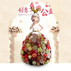 Criativo ferro menina flor suporte linha de ferro lótus rosa escalada Rack jardim pátio decorações ornamentos artesanato