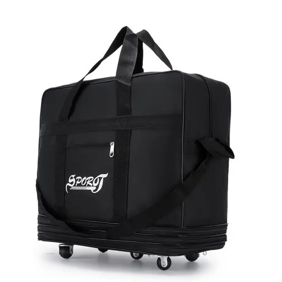 Bolsa de bagagem com rodas, grande capacidade, grande capacidade, armazenamento à prova d'água, resistente ao desgaste,