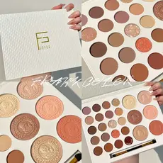 FrankColor Cardamom Age 26 cores paleta de sombras fosco Glitter com pincel paleta tudo-em-um leite chá cor paleta de so