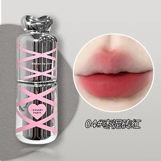 Batom sensorial para festa, batom fosco de baixa saturação, não desbota, copo antiaderente, Pseudo-Face, batom branco co