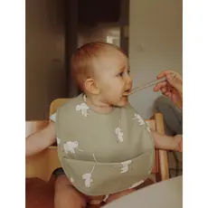 Alemão NaturaBloom Bebê Arroz Bolso À Prova D 'Água Oilproof Suplemento Alimentar Do Bebê Comer Extra Grande Macacão Tri