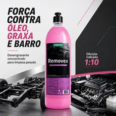 Desengraxante Removex 1,5l Vintex Vonixx Limpador Concentrado De Chassi E Motor Automotivo Forte