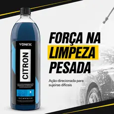 Citron Vonixx 1,5L Limpador Automotivo Desengraxante Limpeza Pesada Sujeira Difícil Carro Moto