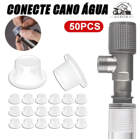 50/100 Peças Juntas Silicone Para Torneiras Válvulas Angulares Anéis Vedação Borracha Prova Vazamentos