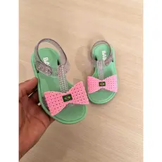 Sandália Bebê Baby Bandeira Laço Rasa Feminino Ajustável LEVE Menina Em Promoção...