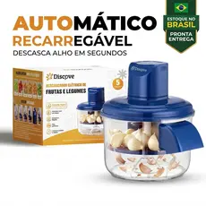 Descascador de Alho Elétrico Automático Recarregável USB 50W Sem Fio Bivolt Portátil Cozinha Discove
